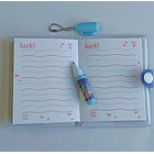 Mini Libreta Con Diseño Astronauta Broche Y Lápiz 11 X 8 Cm 2