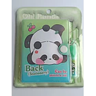 Mini Libreta Con Diseño De Panda Broche Y Lápiz 11 X 8 Cm 4