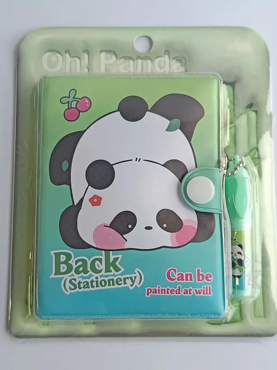 Mini Libretas Con Diseño De Panda Broche Y Lápiz 11 X 8 Cm 4