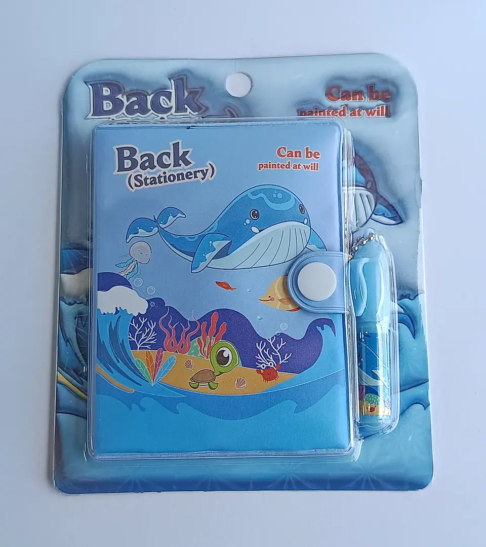 Mini Libretas Con Diseño De Ballena Broche Y Lápiz 11 X 8 Cm 4