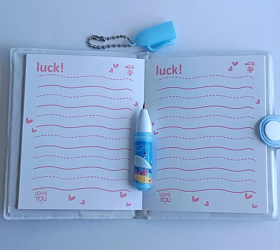 Mini Libretas Con Diseño De Ballena Broche Y Lápiz 11 X 8 Cm 2