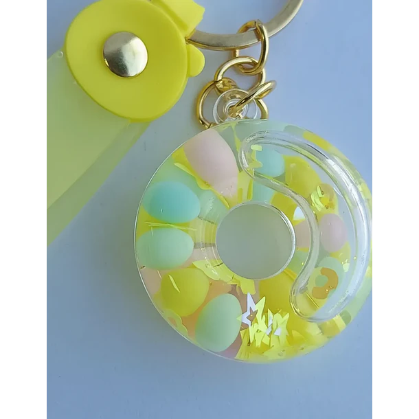 Llavero Diseño De Dona 6 Colores Diferentes 6