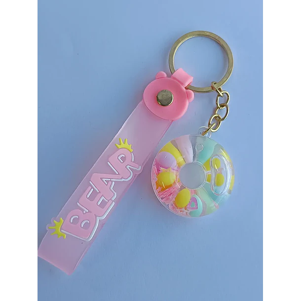 Llavero Diseño De Dona 6 Colores Diferentes