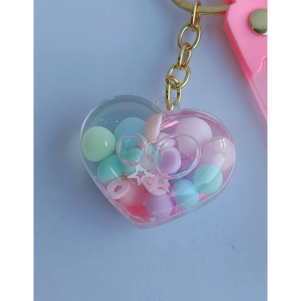 Llavero Diseño De Corazón 6 Colores Diferentes 2