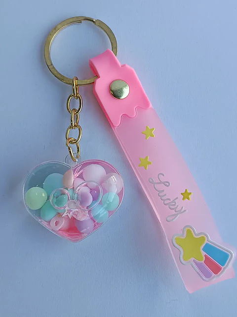 Llavero Diseño De Corazón 6 Colores Diferentes