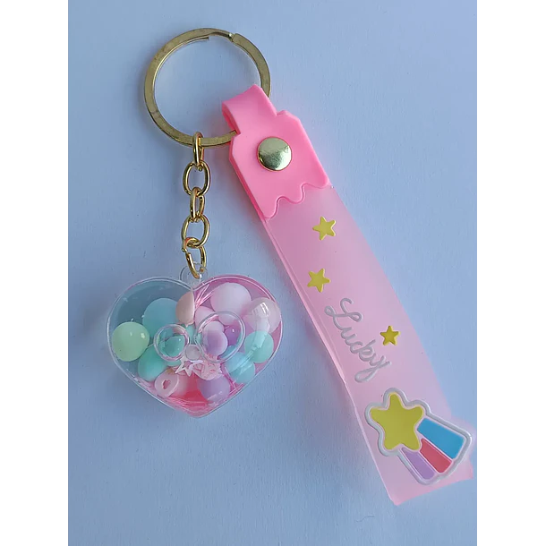 Llavero Diseño De Corazón 6 Colores Diferentes