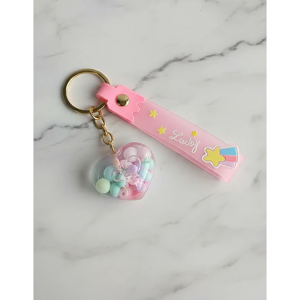 Llavero Diseño De Corazón 6 Colores Diferentes 3
