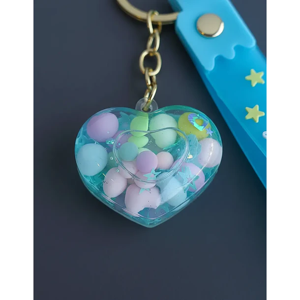 Llavero Diseño De Corazón 6 Colores Diferentes 17