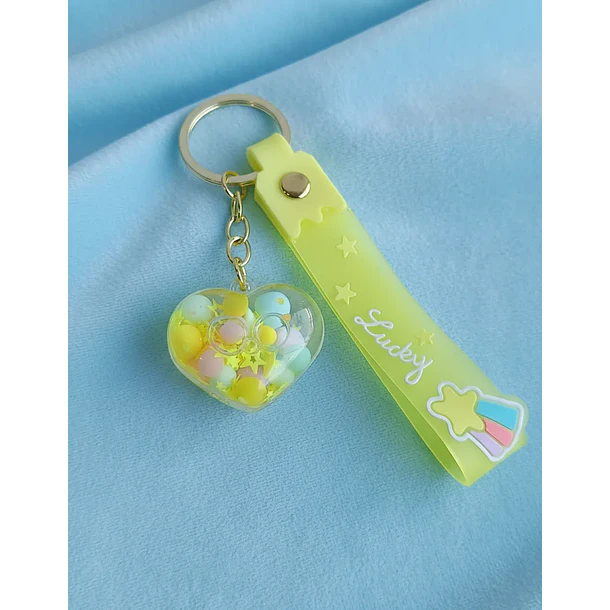 Llavero Diseño De Corazón 6 Colores Diferentes 5