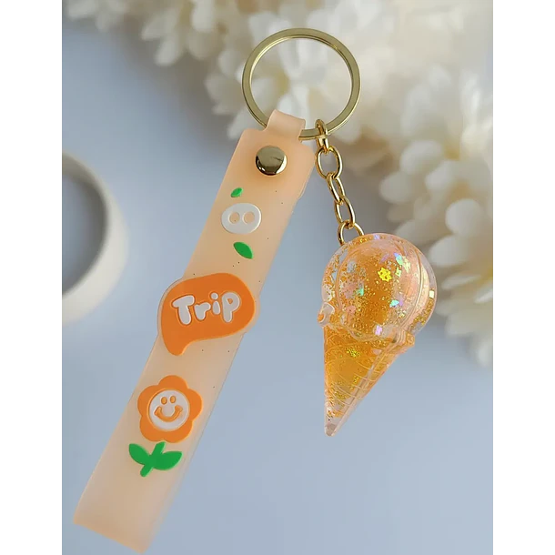 Llavero Diseño De Helado 6 Colores Diferentes 9