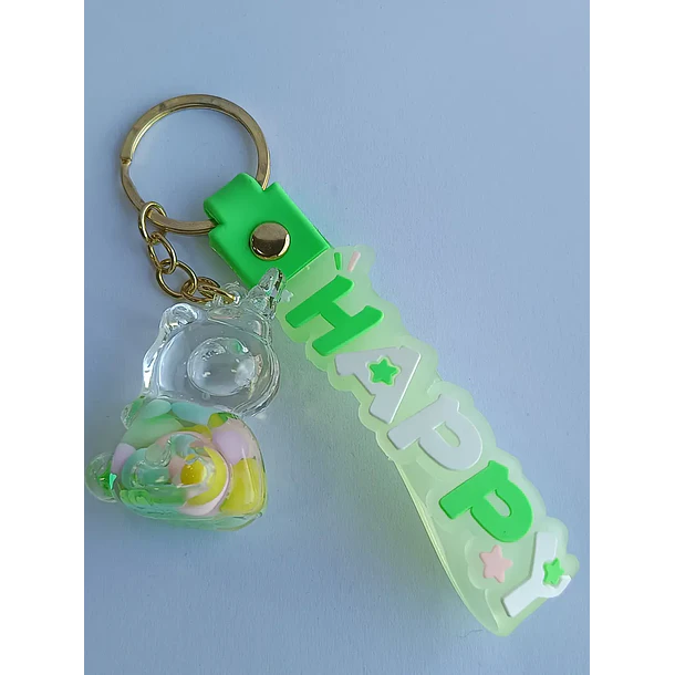 Llavero Diseño De Unicornio 6 Colores Diferentes - Verde