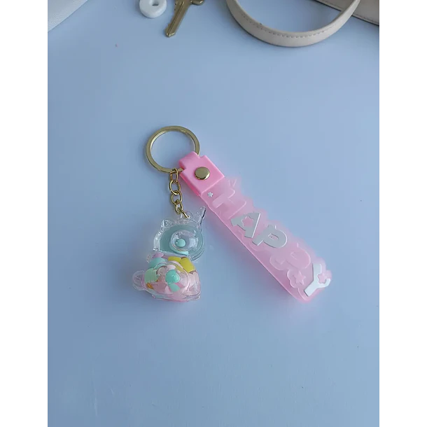 Llavero Diseño De Unicornio 6 Colores Diferentes 7