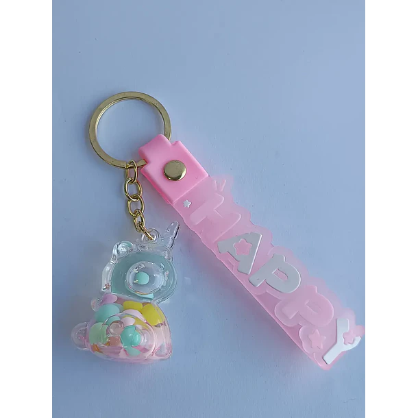 Llavero Diseño De Unicornio 6 Colores Diferentes - Rosa
