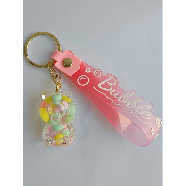 Llavero Diseño De Oso 6 Colores Diferentes - Rosa