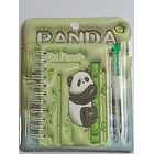 Mini Libreta 3d Diseño De Panda Espiral Y Lápiz 11 X 8 Cm 4