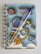 Mini Libreta Con Diseño Astronauta Espiral Y Lápiz 11 X 8 Cm - Miniatura 3