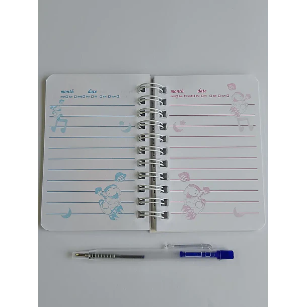 Mini Libreta 3d Diseño Astronauta Espiral Y Lápiz 11 X 8 Cm 2