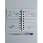 Mini Libreta 3d Diseño De Ballena Espiral Y Lápiz 11 X 8 Cm 2