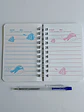 Mini Libreta Con Diseño De Ballena Espiral Y Lápiz 11 X 8 Cm - Miniatura 2
