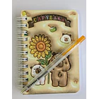 Mini Libreta 3d Diseño De Capibara Espiral Y Lápiz 11 X 8 Cm 3