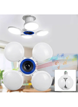 Ampolleta Led Bluetooth Parlante Ufo Plegable Pelota 4 Aspas