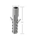 Construcción Tarugos 8 x 40 mm 100 Unidades. Tacos