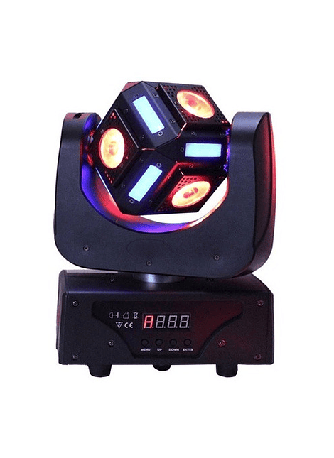 Led Cabeza Móvil Cubo 83w Dmx Rgbw Iluminación Giratoria