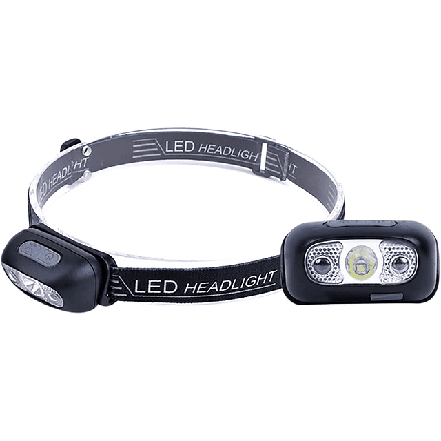 Linterna Frontal Led Luz Cabeza Con Sensor Minero Ciclismo R