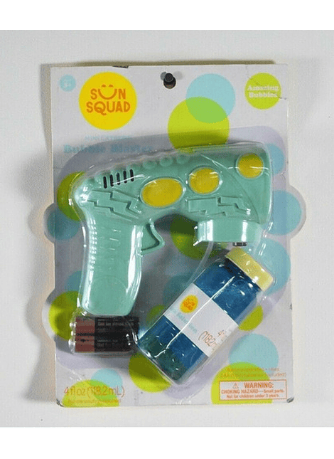 Sun Squad Mini Pistola De Burbujas Bubble Blaster