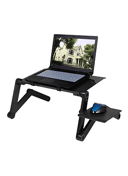 Mesa Portátil T8 Notebook Laptop Plegable 2 Ventiladores