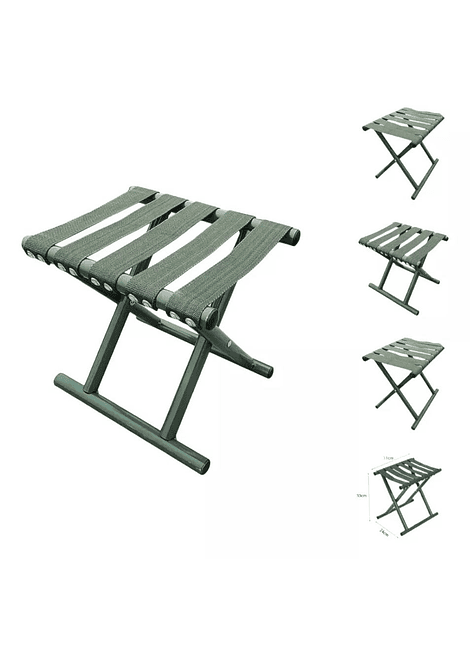 Taburete plegable para camping, portátil, silla de camping pequeña