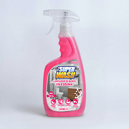 Limpiador abrillantador de baños en espuma