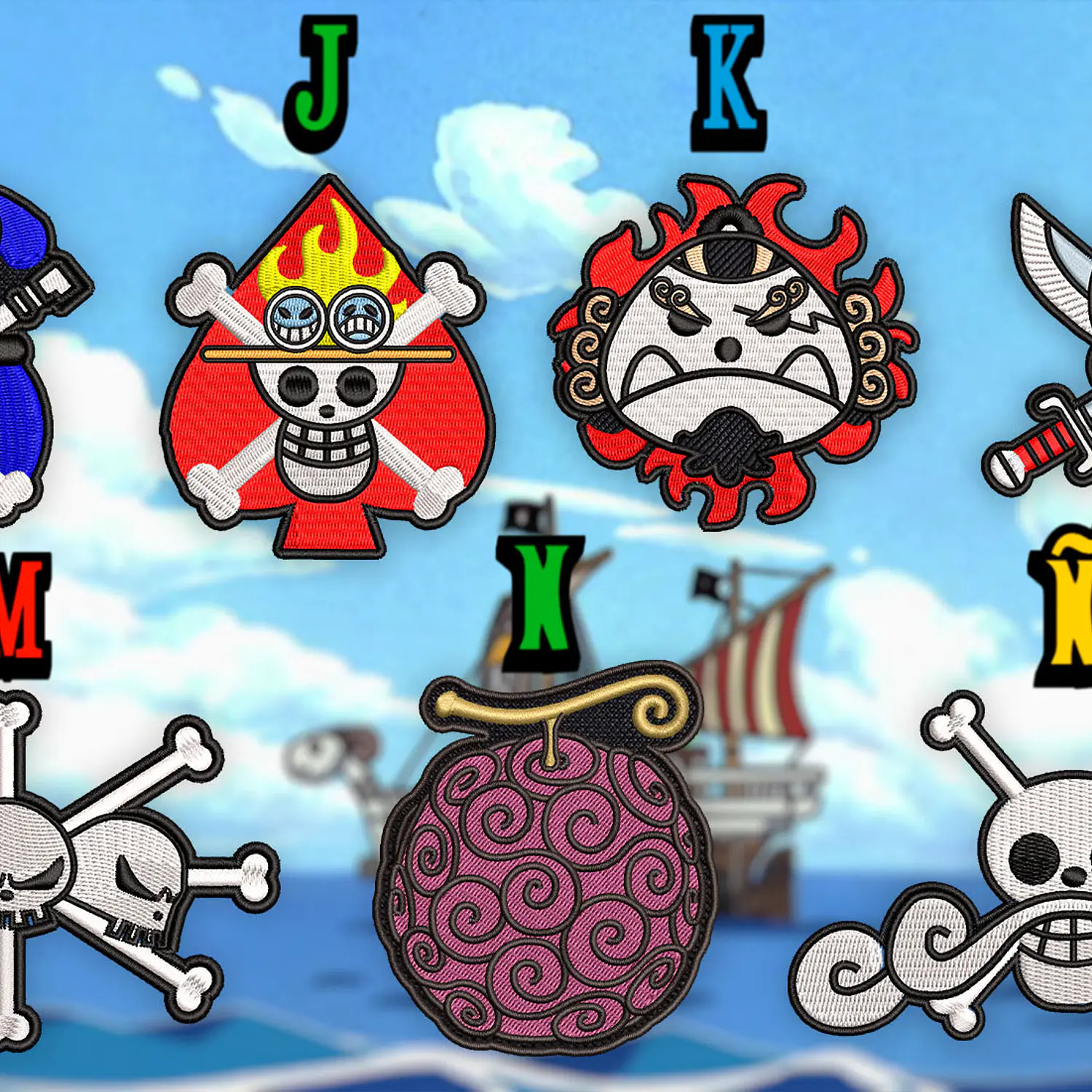 Parches One Piece por unidad 2
