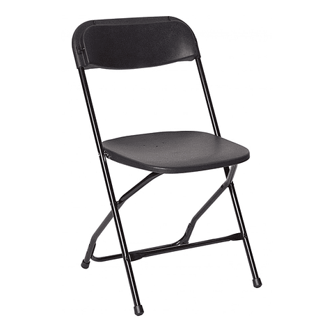 Silla Plegable Polipropileno Negro 1