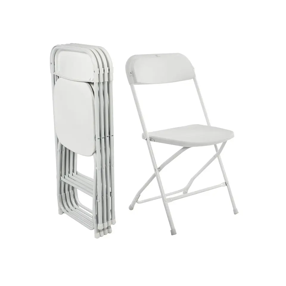 Silla Plegable Polipropileno Blanco 2