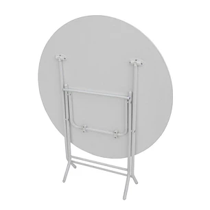 Mesa Plegable Redonda Blanca 