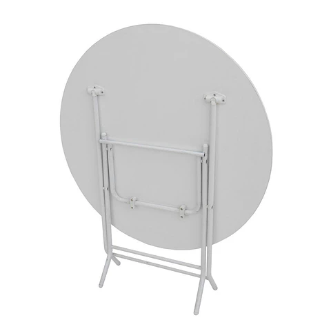 Mesa Plegable Redonda Blanca 