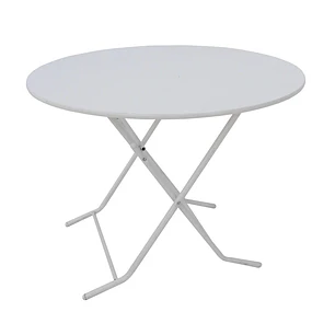 Mesa Plegable Redonda Blanca 