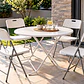 Mesa Plegable Redonda Blanca 1Mt - Miniatura 3