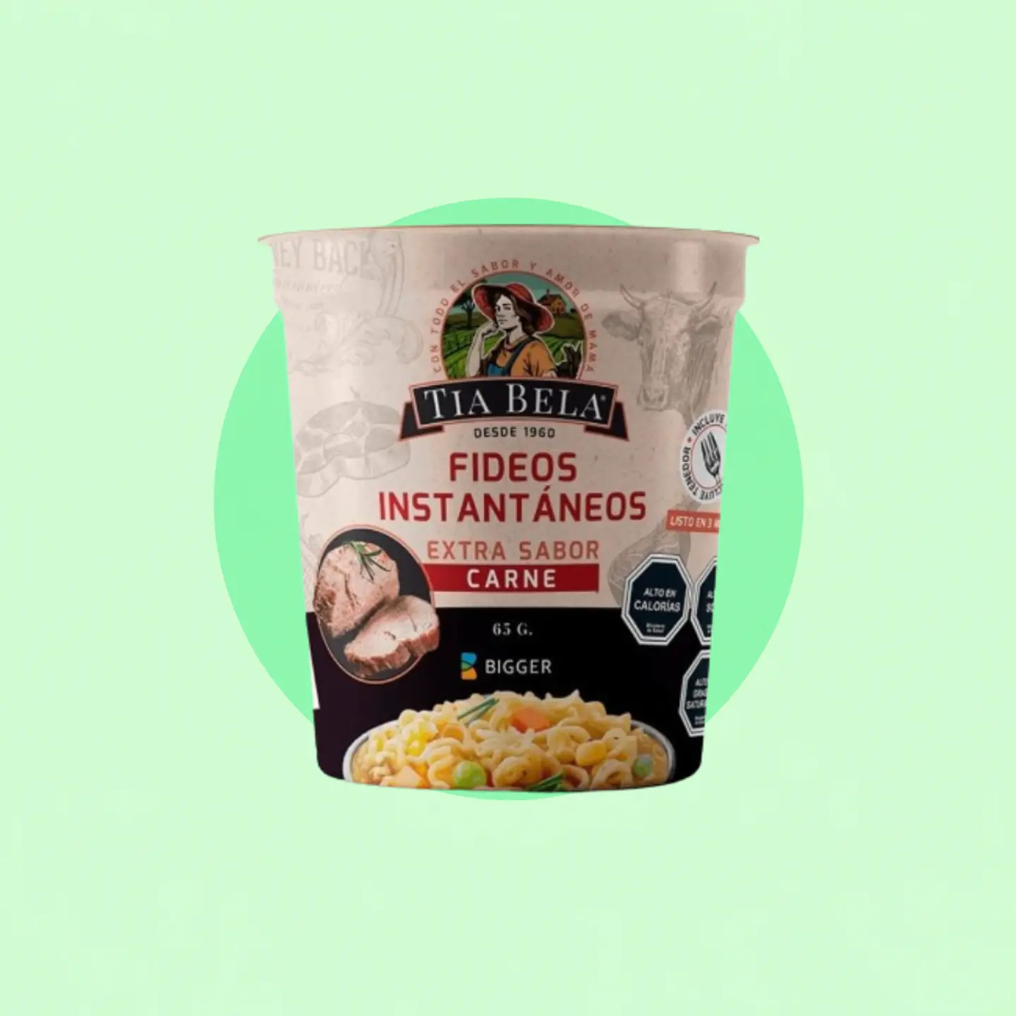 Sopa Instantánea Tia Bela Sabor Carne 1