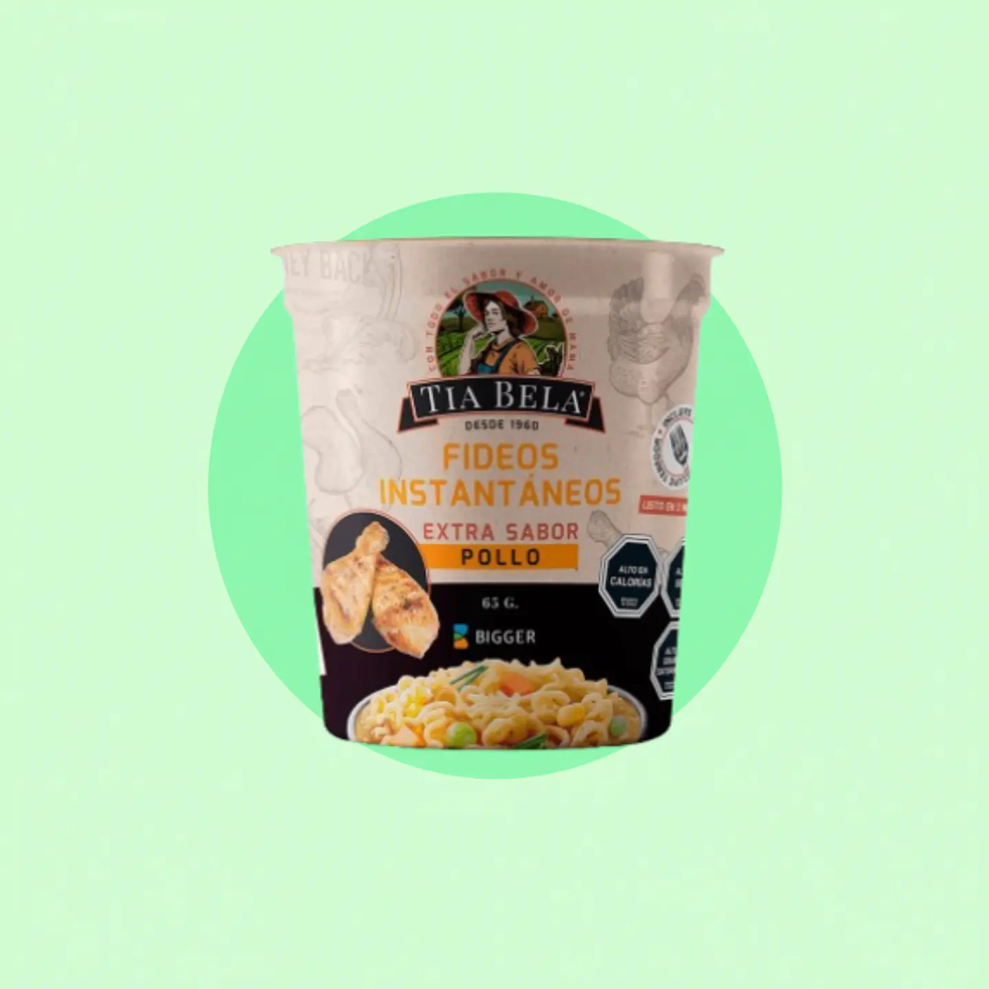 Sopa Instantánea Tia Bela Sabor Pollo 1