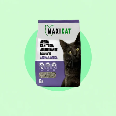 Arena Sanitaria para Gatos Lavanda Maxicat 2 Kilos