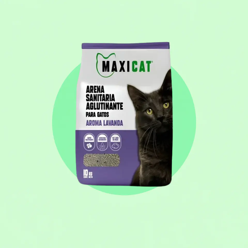 Arena Sanitaria para Gatos Lavanda Maxicat 2 Kilos 1