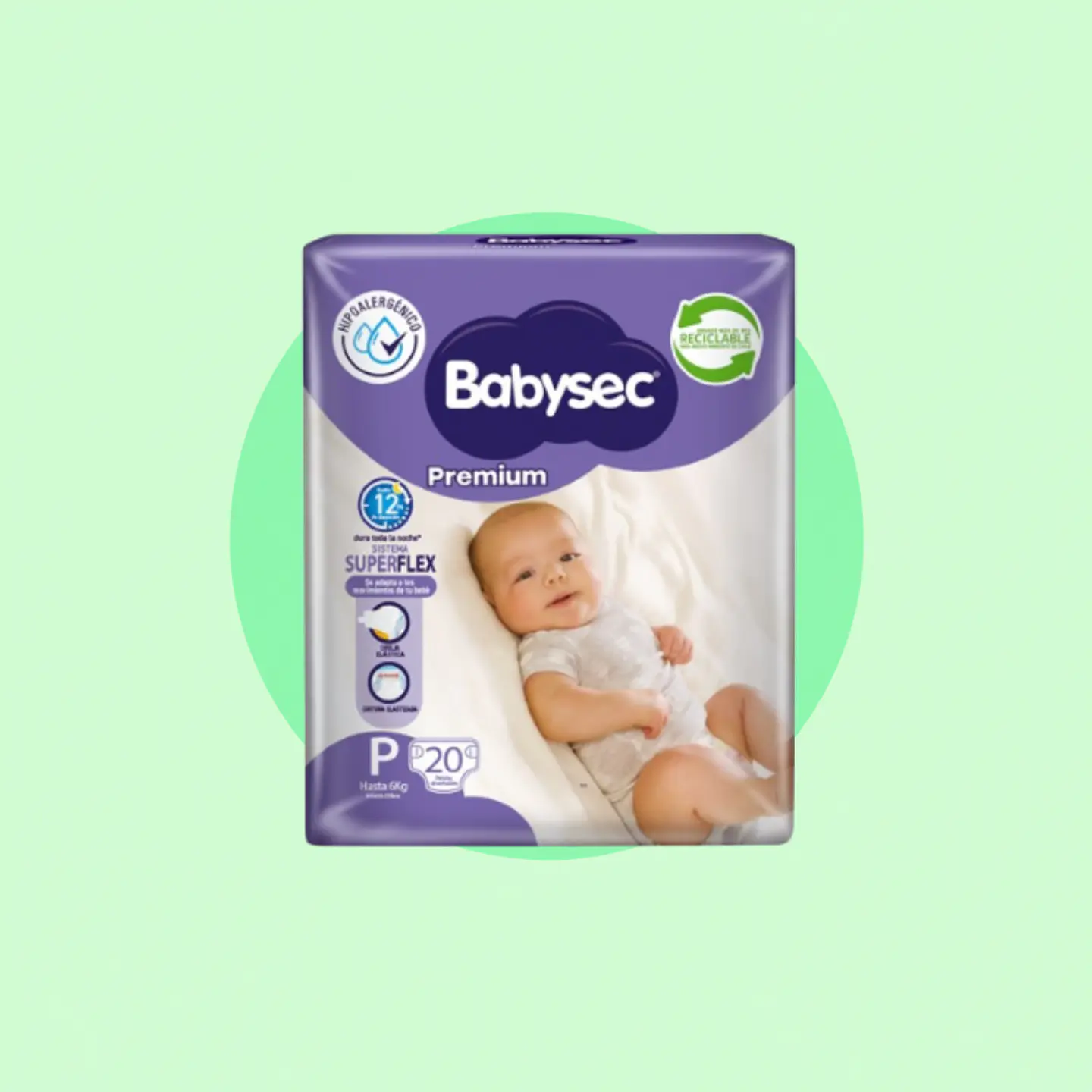 Pañal Babysec Talla P 1