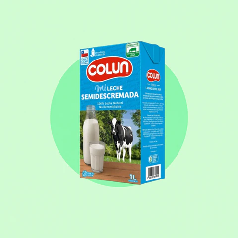 Leche Semidescremada Colún 1 Litro
