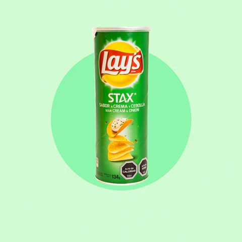 Lays Stax Crema Cebolla 134 Gramos