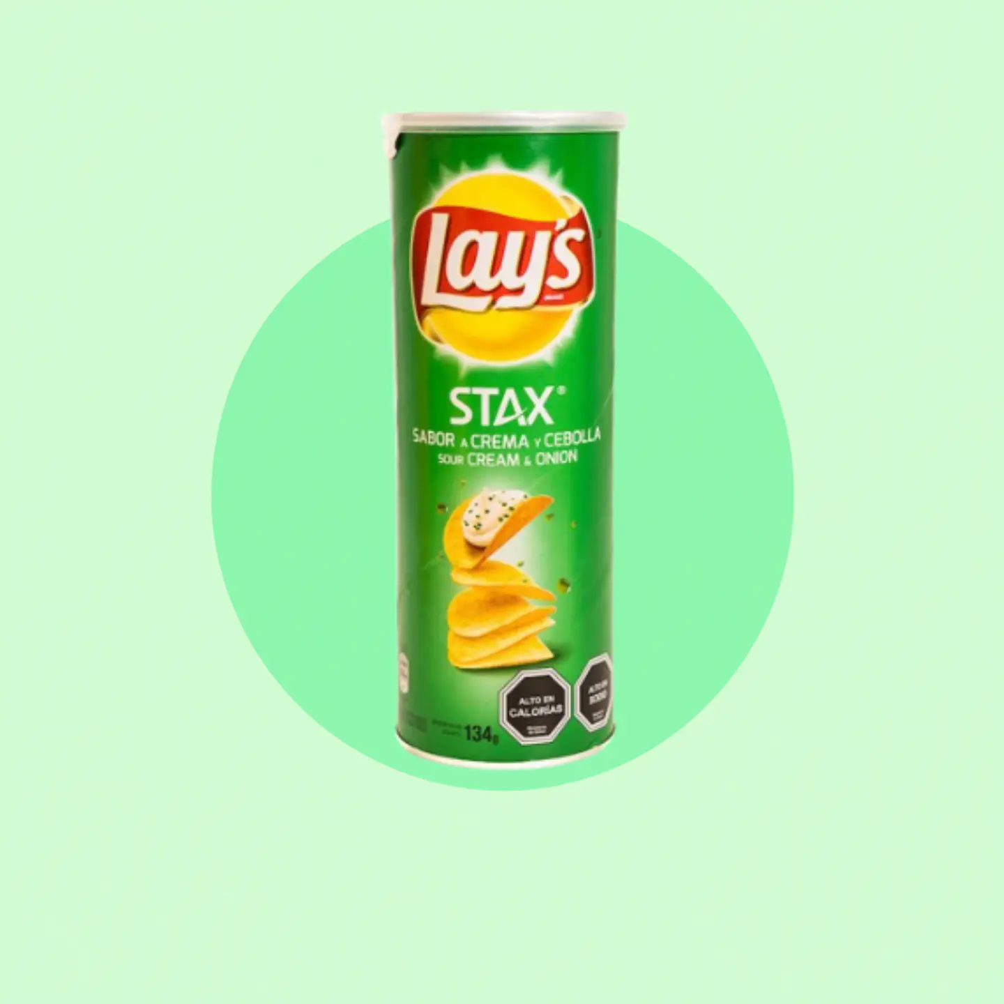 Lays Stax Crema Cebolla 134 Gramos 1