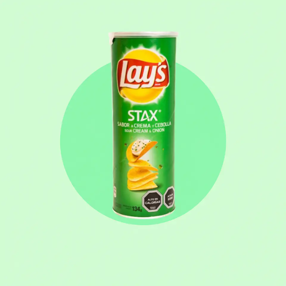 Lays Stax Crema Cebolla 134 Gramos 1