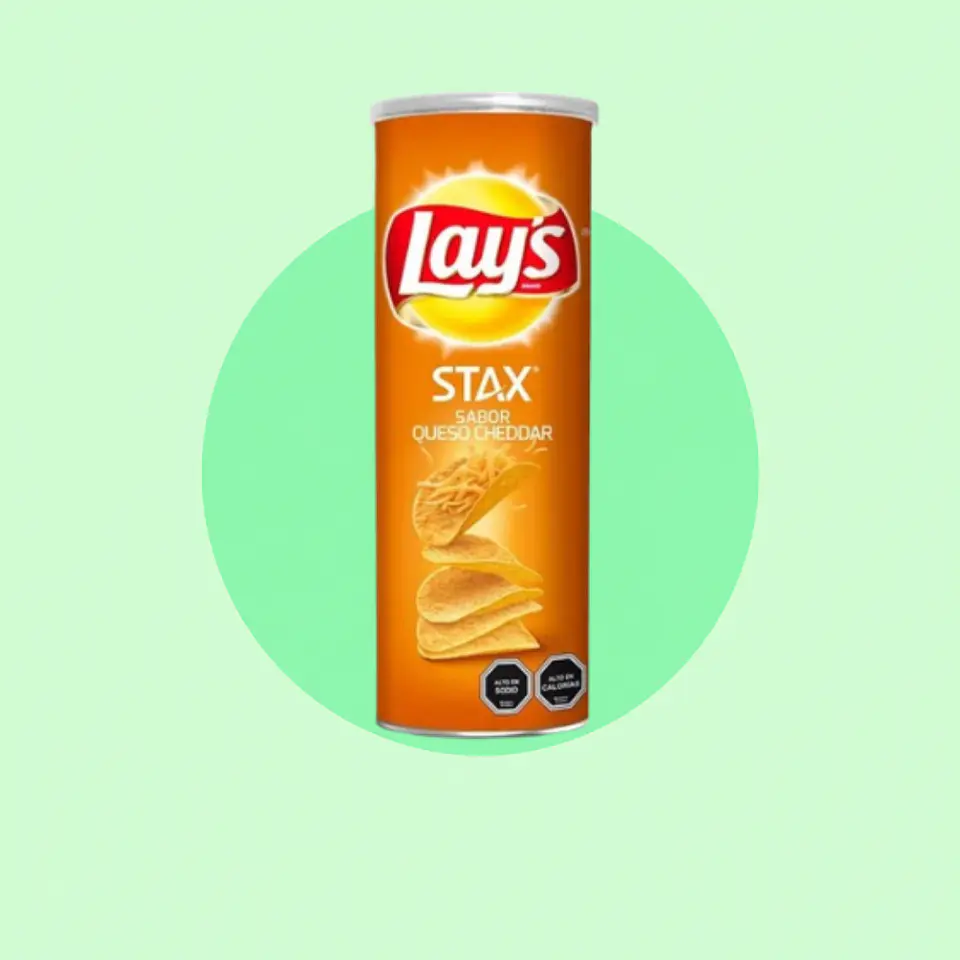 Lays Stax Queso Cheddar 134 Gramos 1