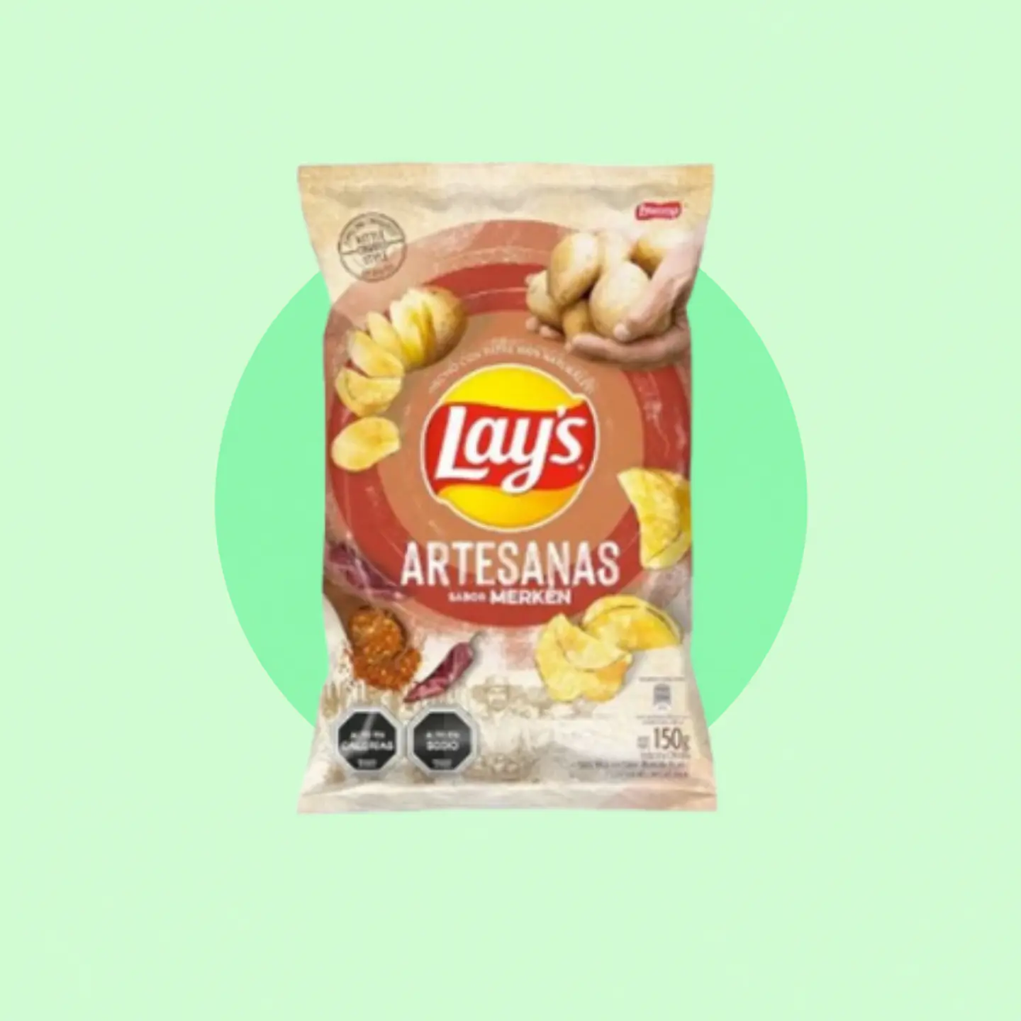 Lays Artesanas Sabor Merkén 150 Gramos 1